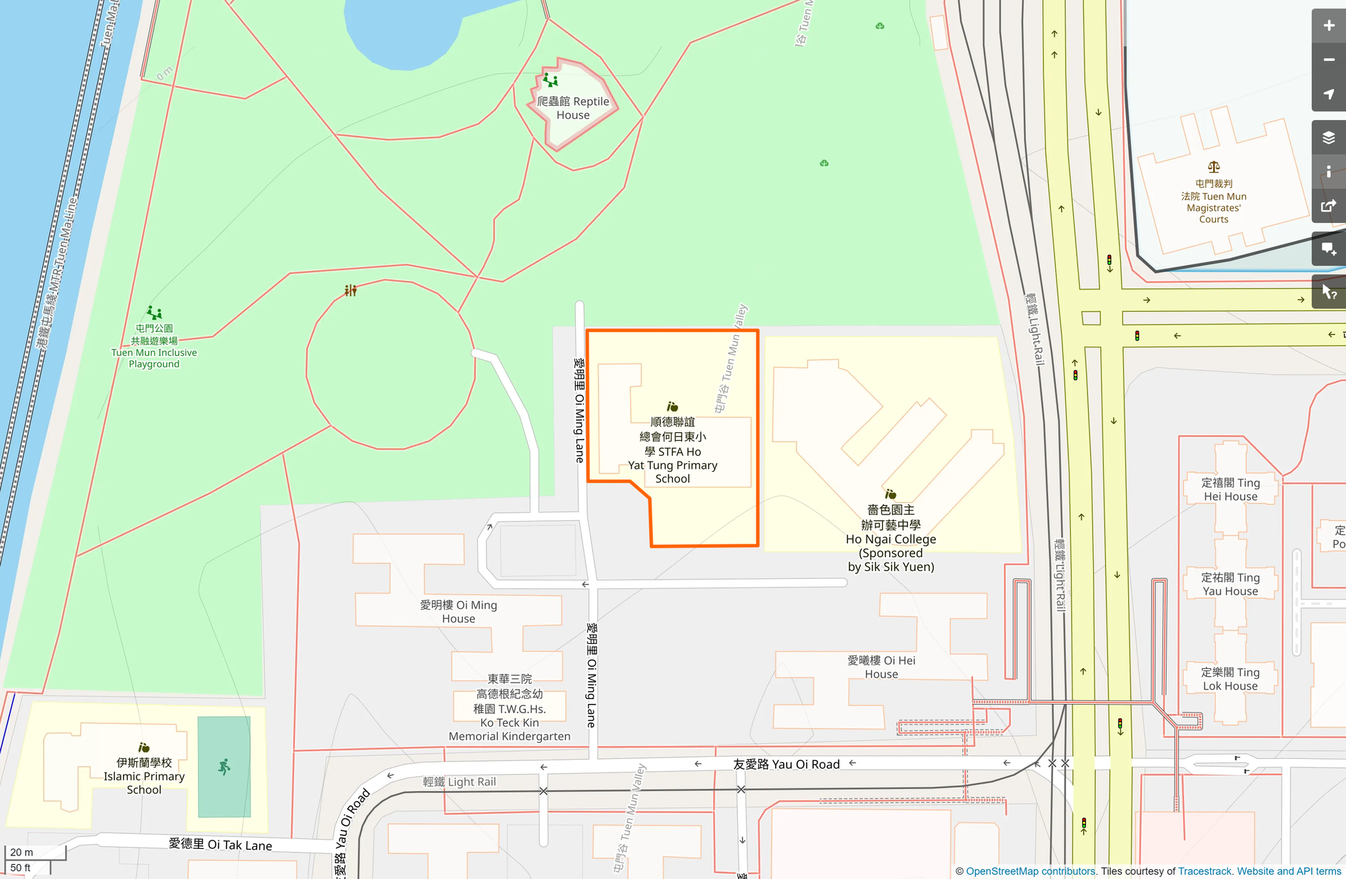 OSM: 順德聯誼總會何日東小學 Shun Tak Fraternal Association Ho Yat Tung Primary School