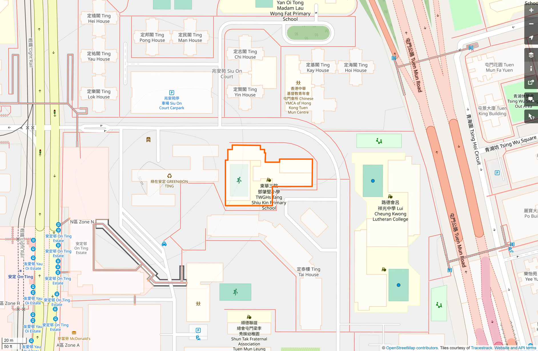 OSM: 東華三院鄧肇堅小學 TWGHs Tang Shiu Kin Primary School