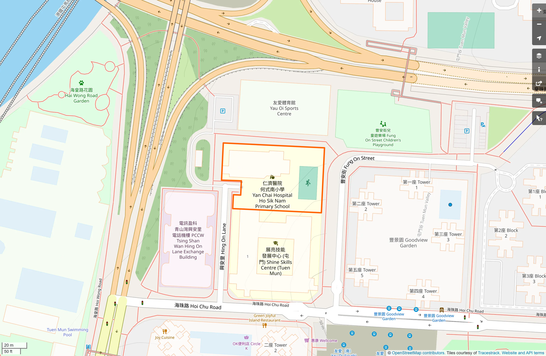 OSM: 仁濟醫院何式南小學 Yan Chai Hospital Ho Sik Nam Primary School