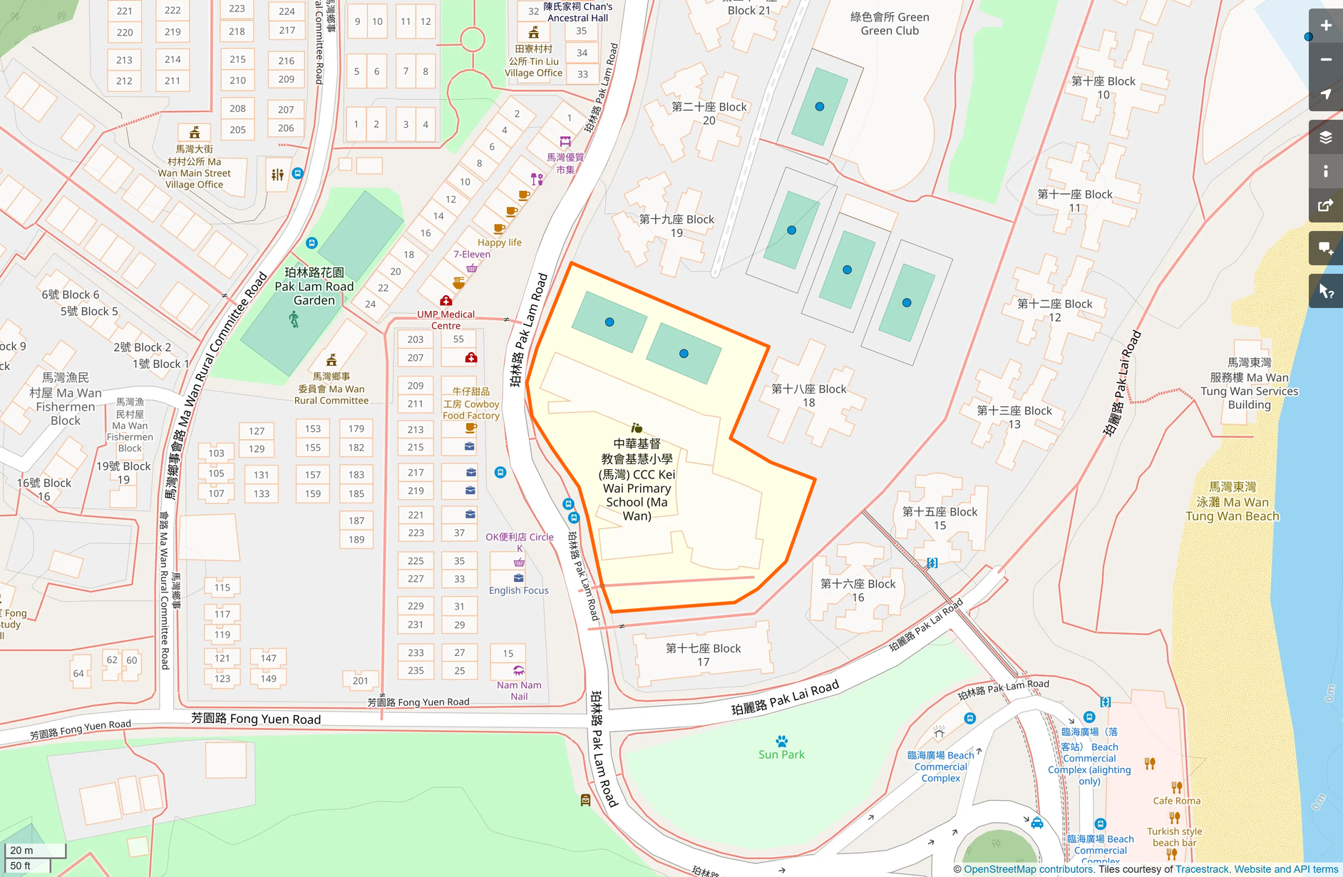OSM: 中華基督教會基慧小學(馬灣) CCC Kei Wai Primary School (Ma Wan)