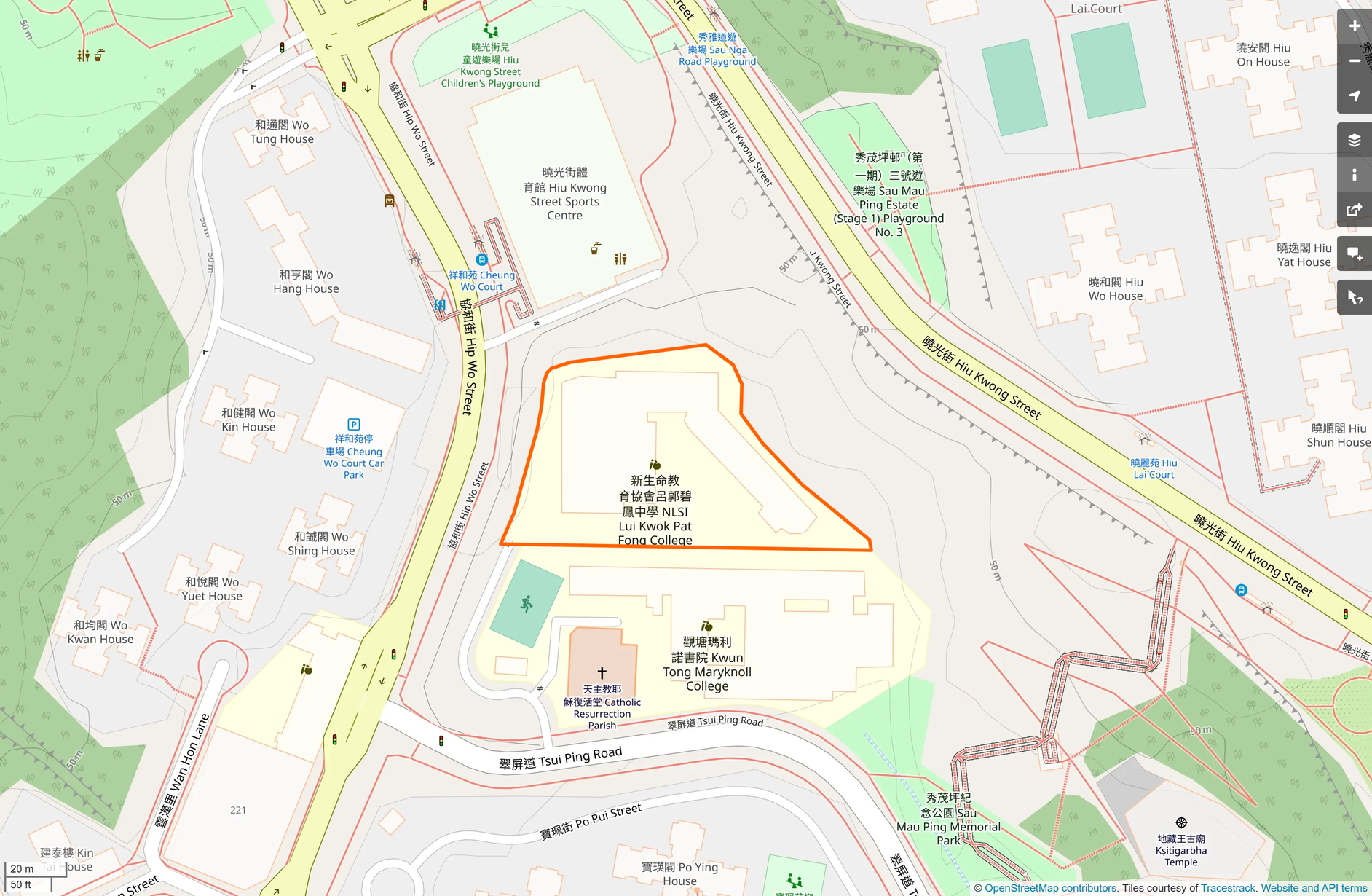 OSM: 呂郭碧鳳中學 NLSI Lui Kwok Pat Fong College