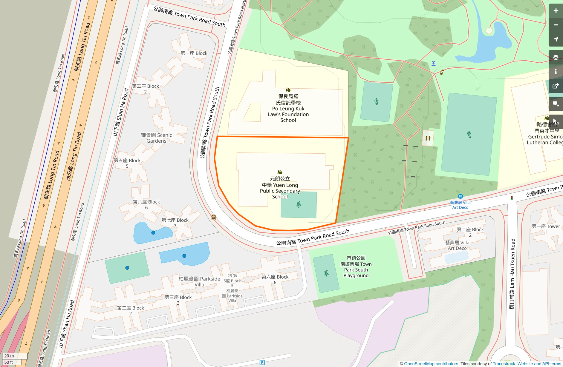 OSM: 元朗公立中學 Yuen Long Public Secondary School