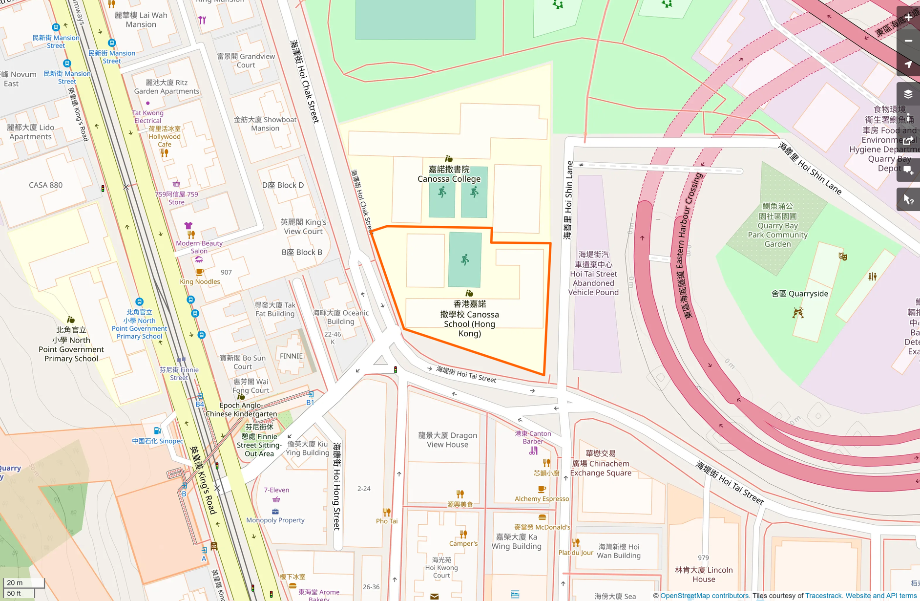 OSM: 香港嘉諾撒學校 Canossa School (Hong Kong)