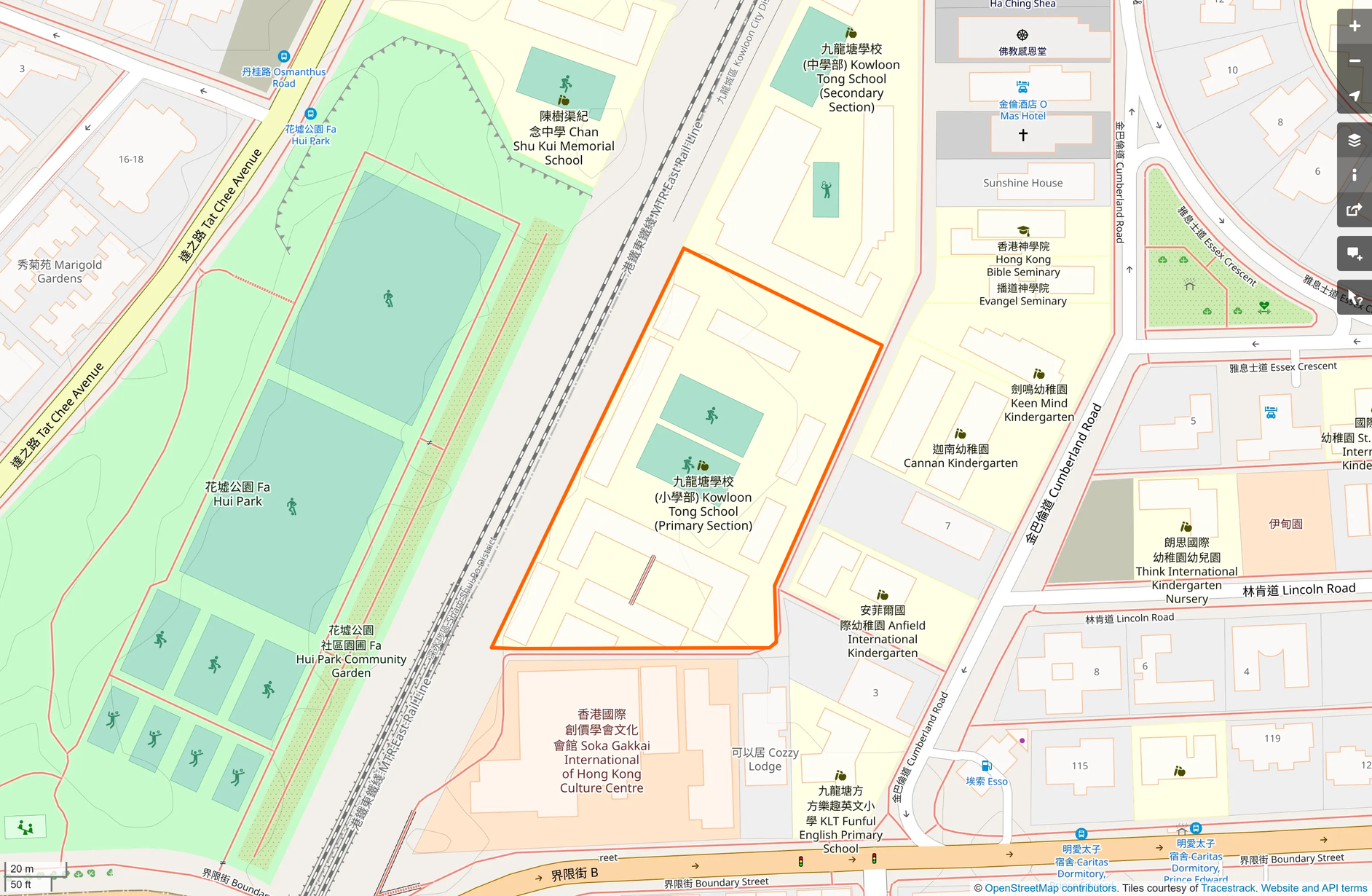 OSM: 九龍塘學校(小學部) Kowloon Tong School (Primary Section)