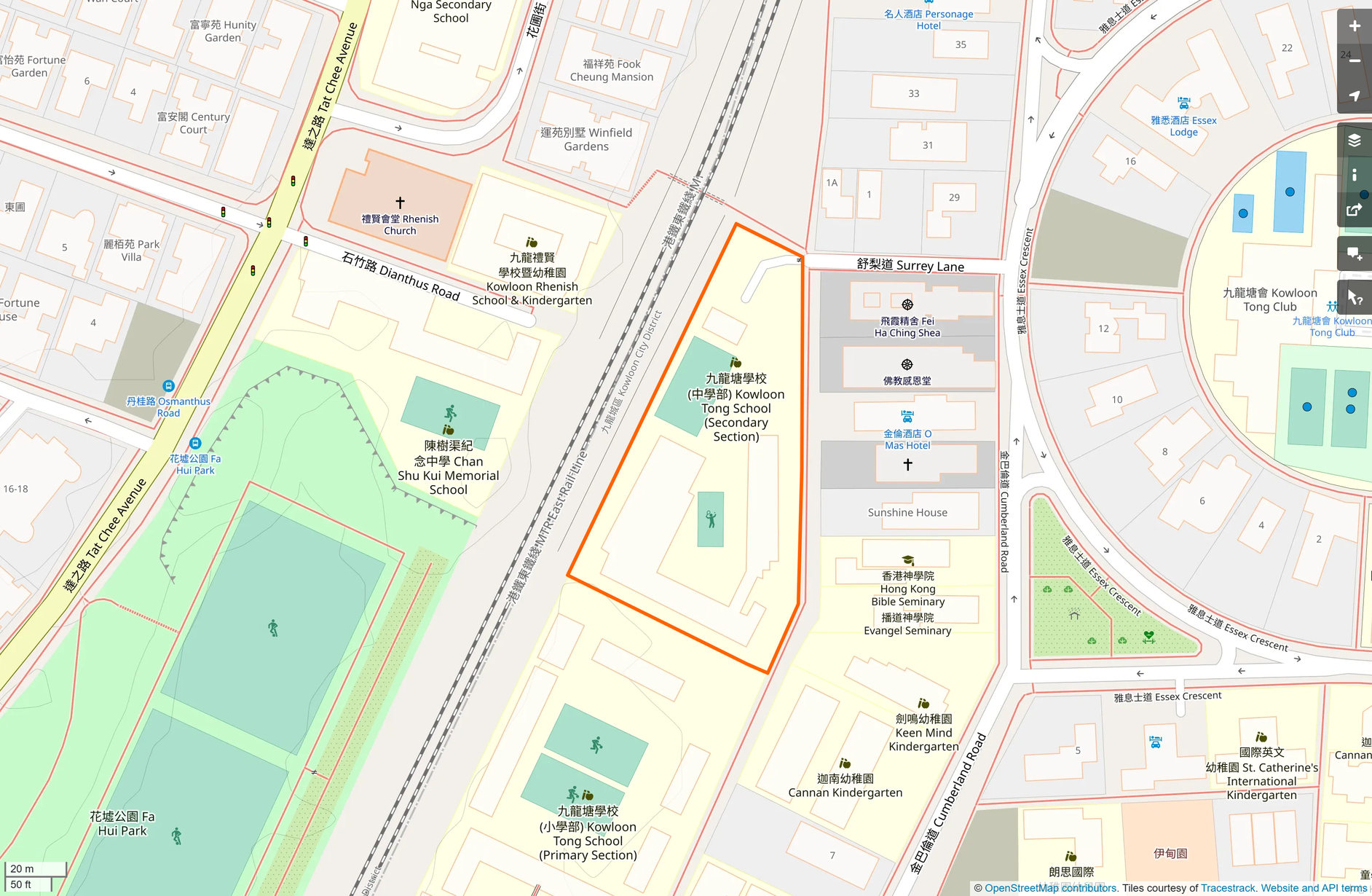 OSM: 九龍塘學校 Kowloon Tong School (Secondary Section)