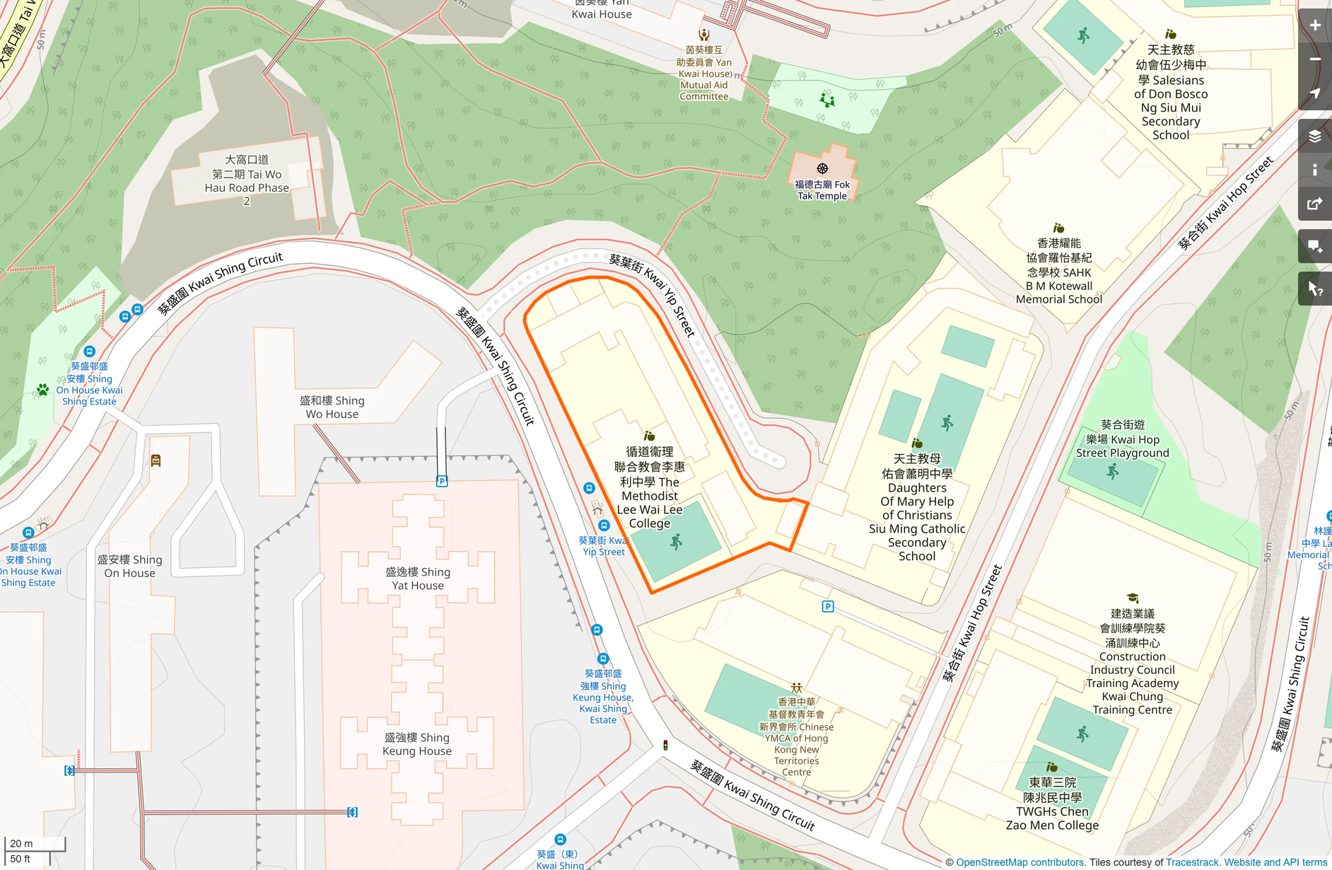 OSM: 李惠利中學 The Methodist Lee Wai Lee College