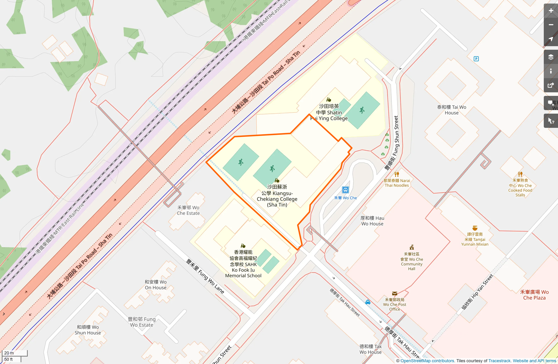 OSM: 沙田蘇浙公學 Kiangsu-Chekiang College (Shatin)
