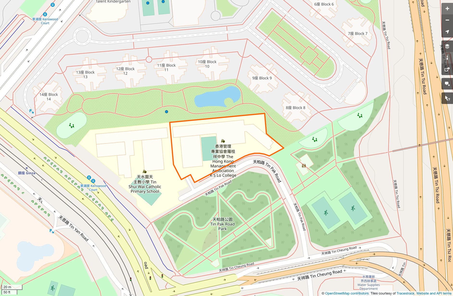 OSM: 香港管理專業協會羅桂祥中學 HKMA K S Lo College