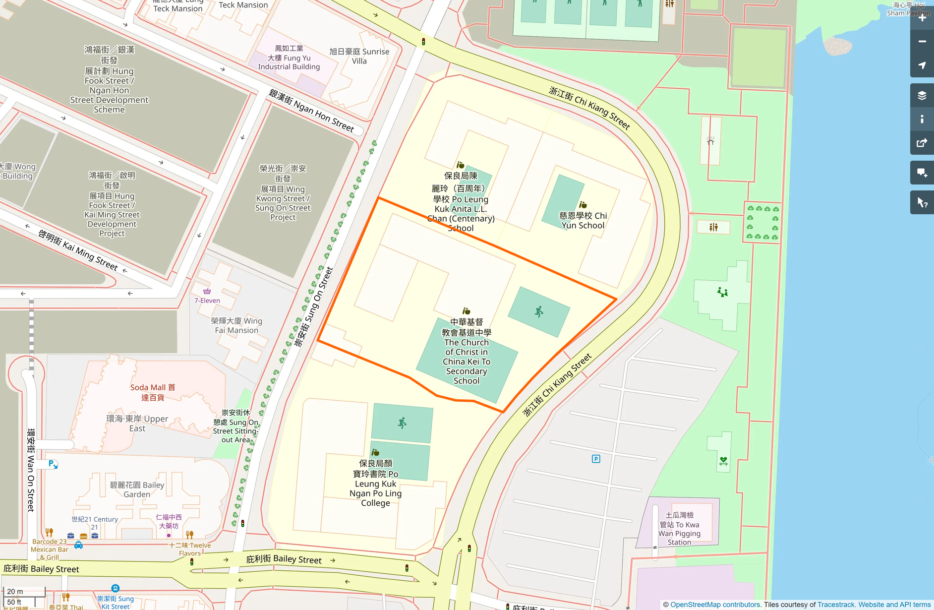OSM: 中華基督教會基道中學 CCC Kei To Secondary School