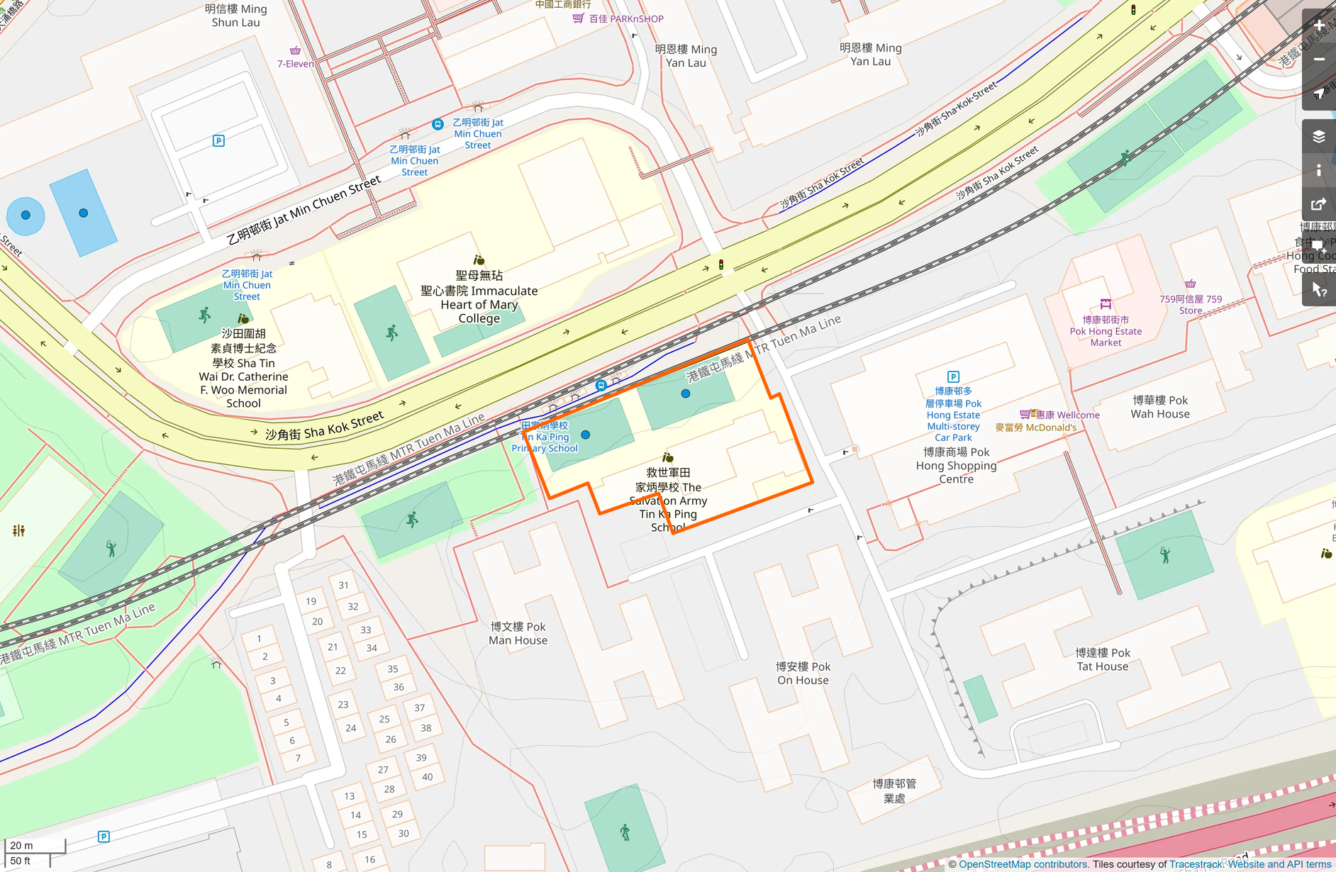 OSM: 救世軍田家炳學校 The Salvation Army Tin Ka Ping School