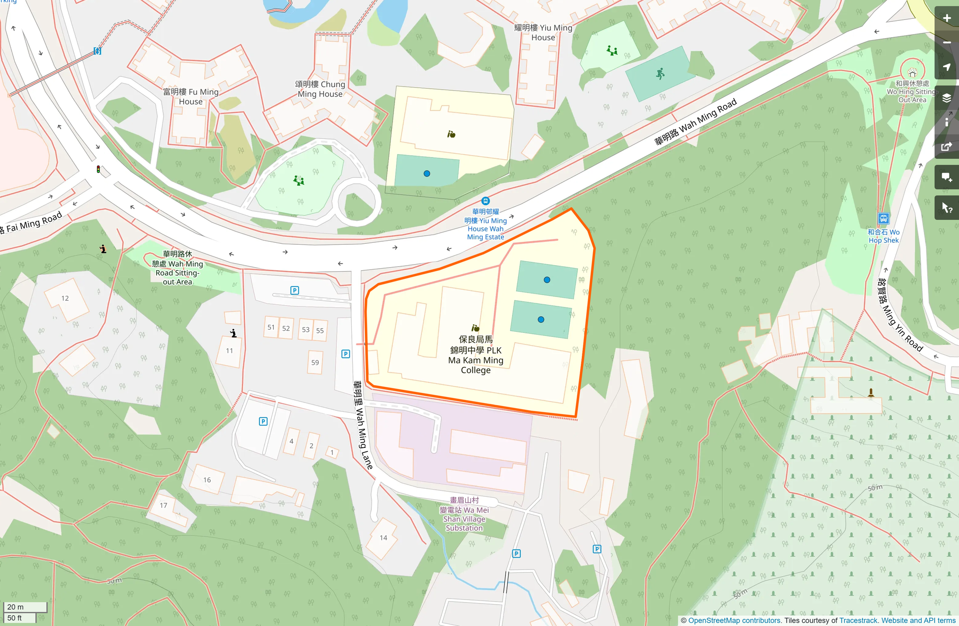 OSM: 保良局馬錦明中學 PLK Ma Kam Ming College