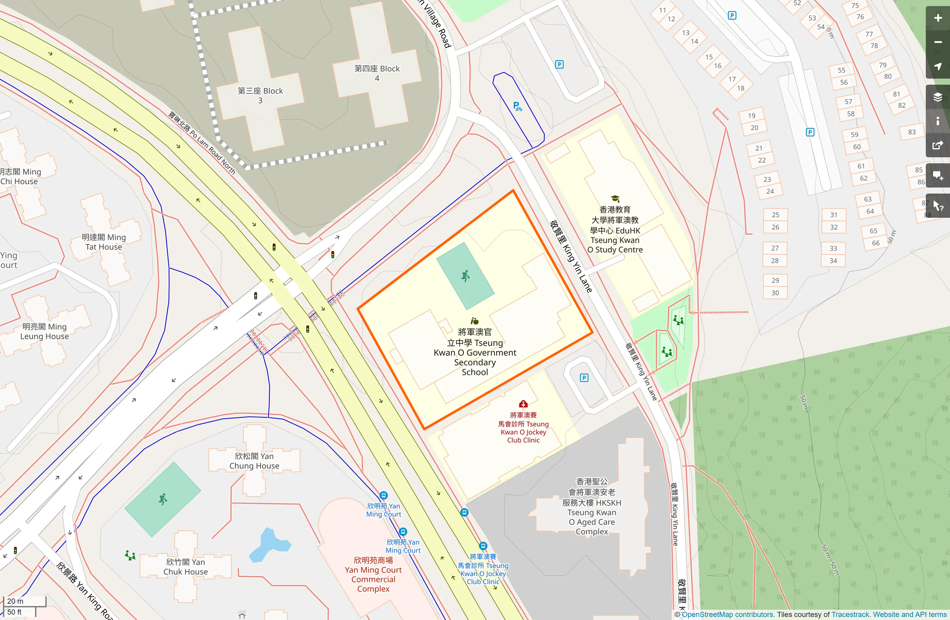 OSM: 將軍澳官立中學 Tseung Kwan O Government Secondary School