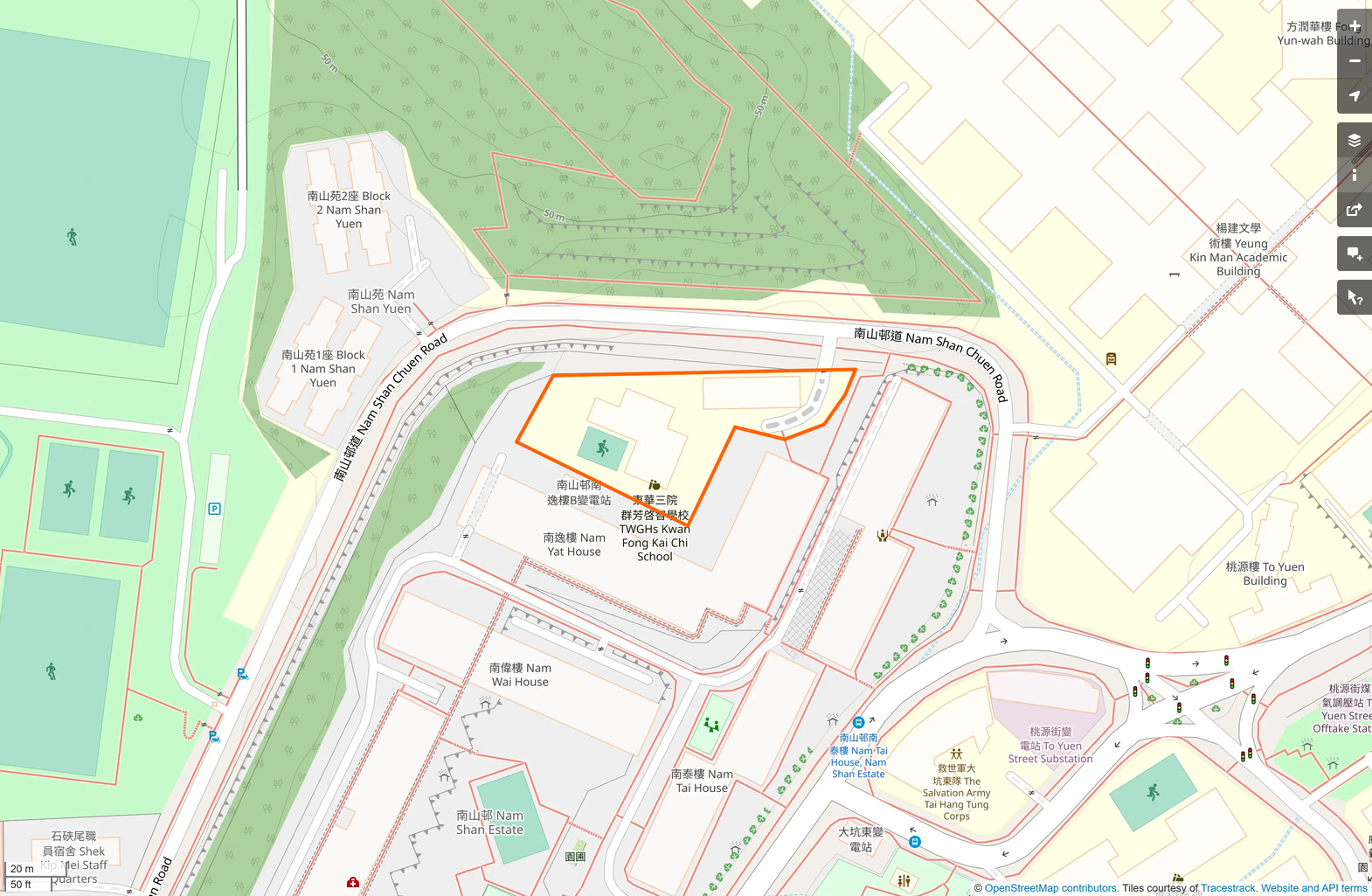 OSM: 東華三院群芳啟智學校 TWGHs Kwan Fong Kai Chi School