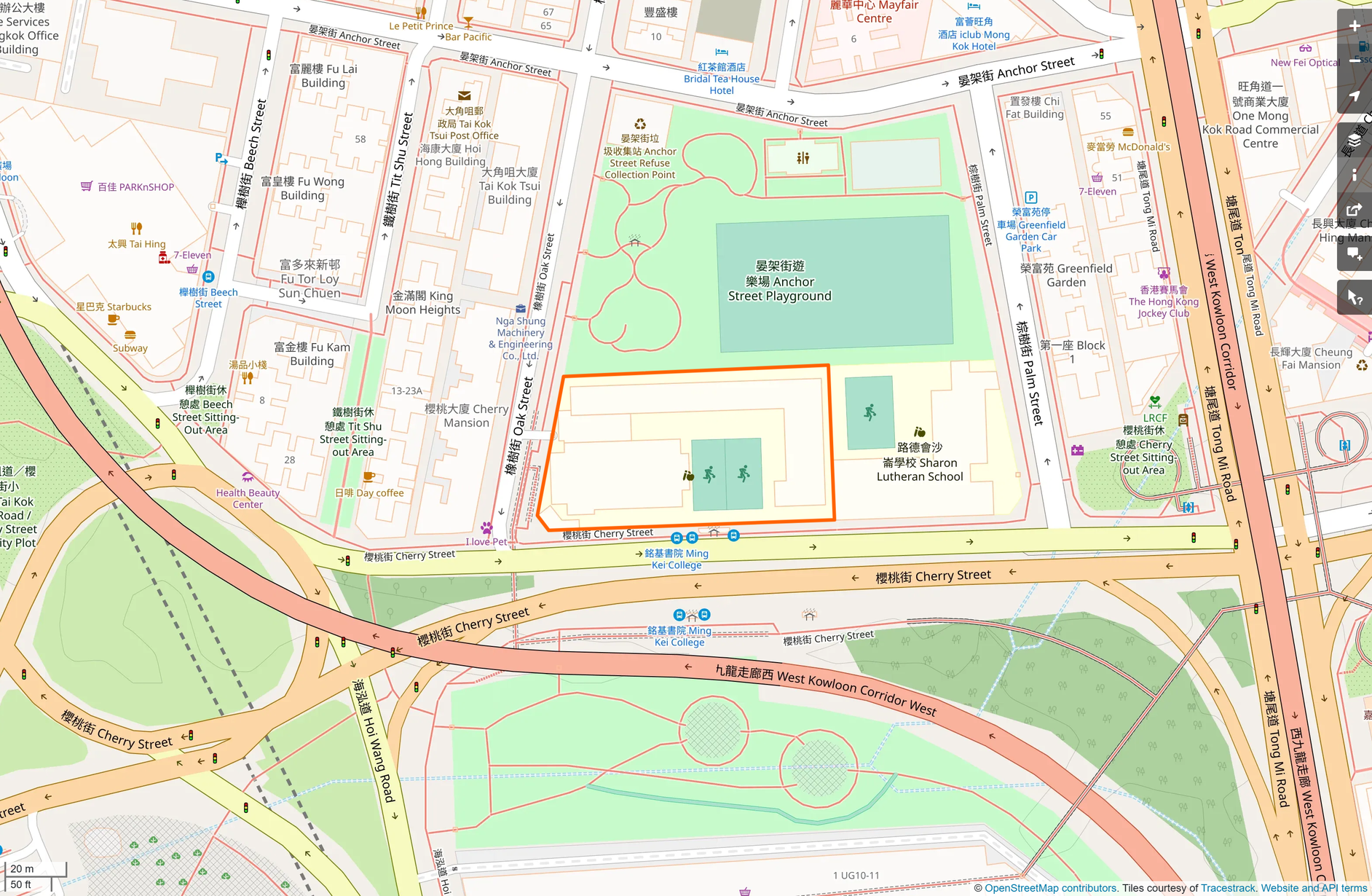 OSM: 中華基督教會銘基書院 CCC Ming Kei College