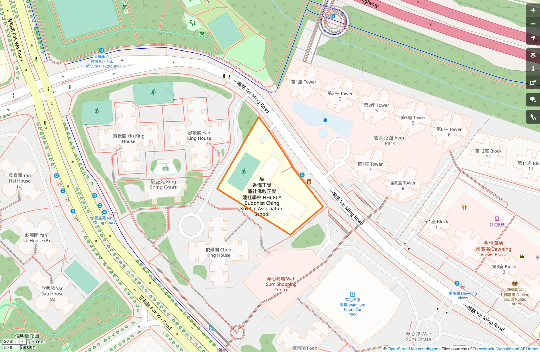 OSM: 佛教正覺蓮社學校 HHCKLA Buddhist Ching Kok Lin Association School