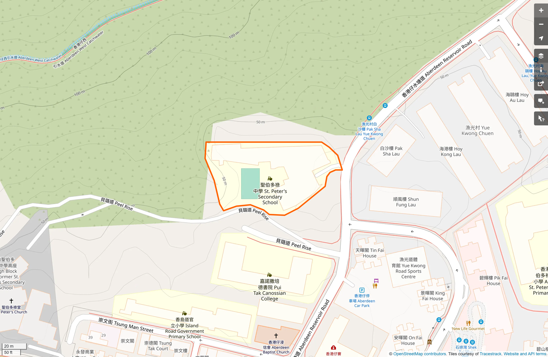 OSM: 聖伯多祿中學 St. Peter's Secondary School