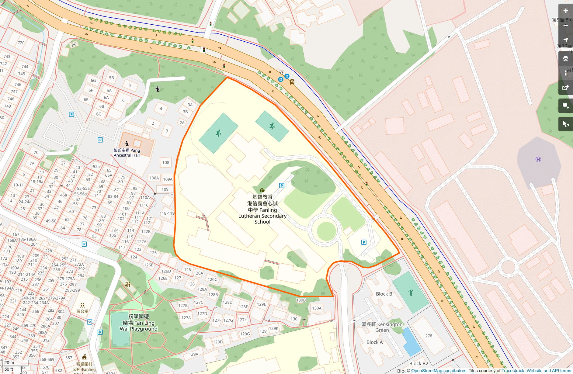 OSM: 基督教香港信義會心誠中學 Fanling Lutheran Secondary School