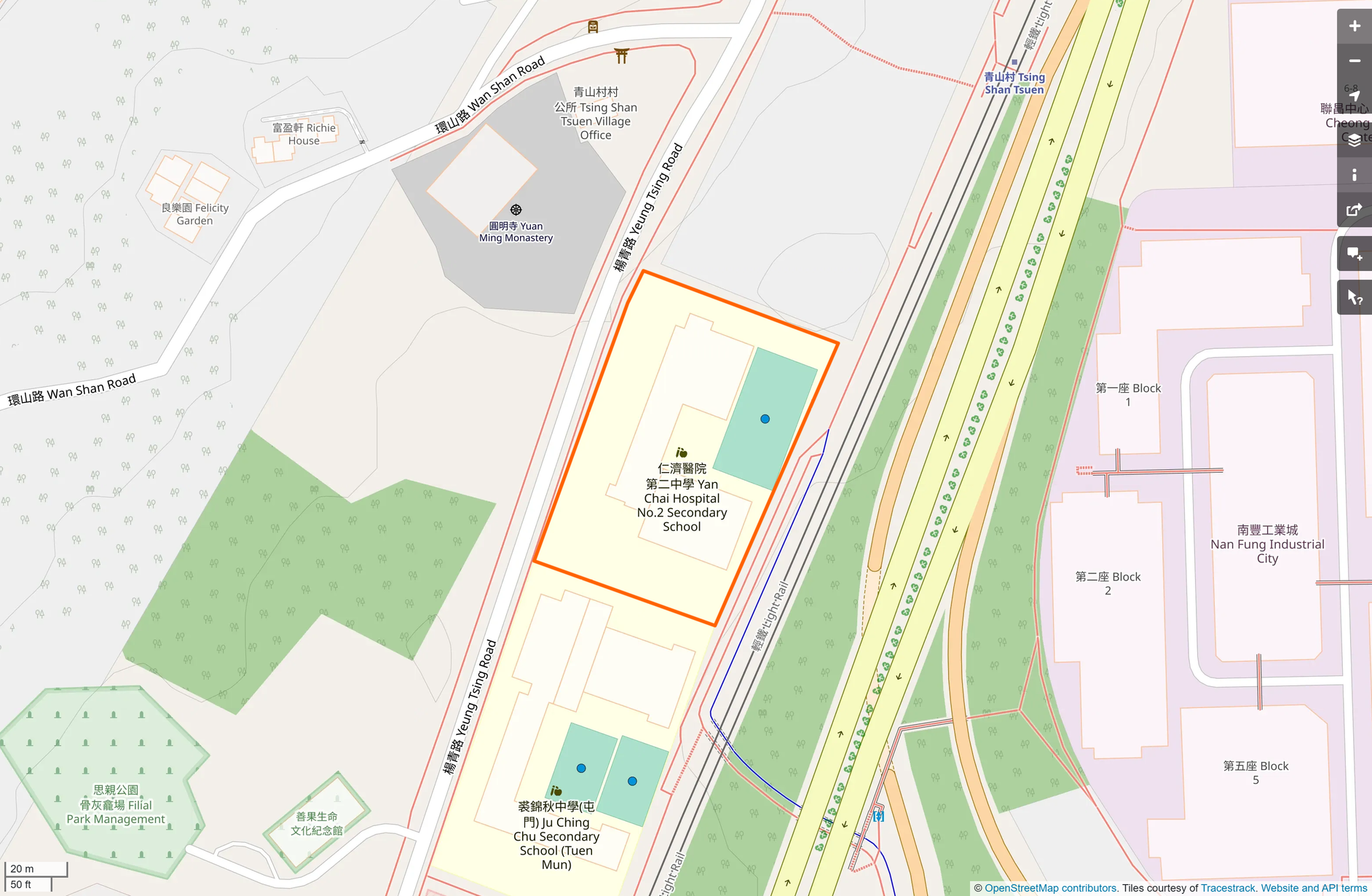 OSM: 仁濟醫院第二中學 Yan Chai Hospital No.2 Secondary School