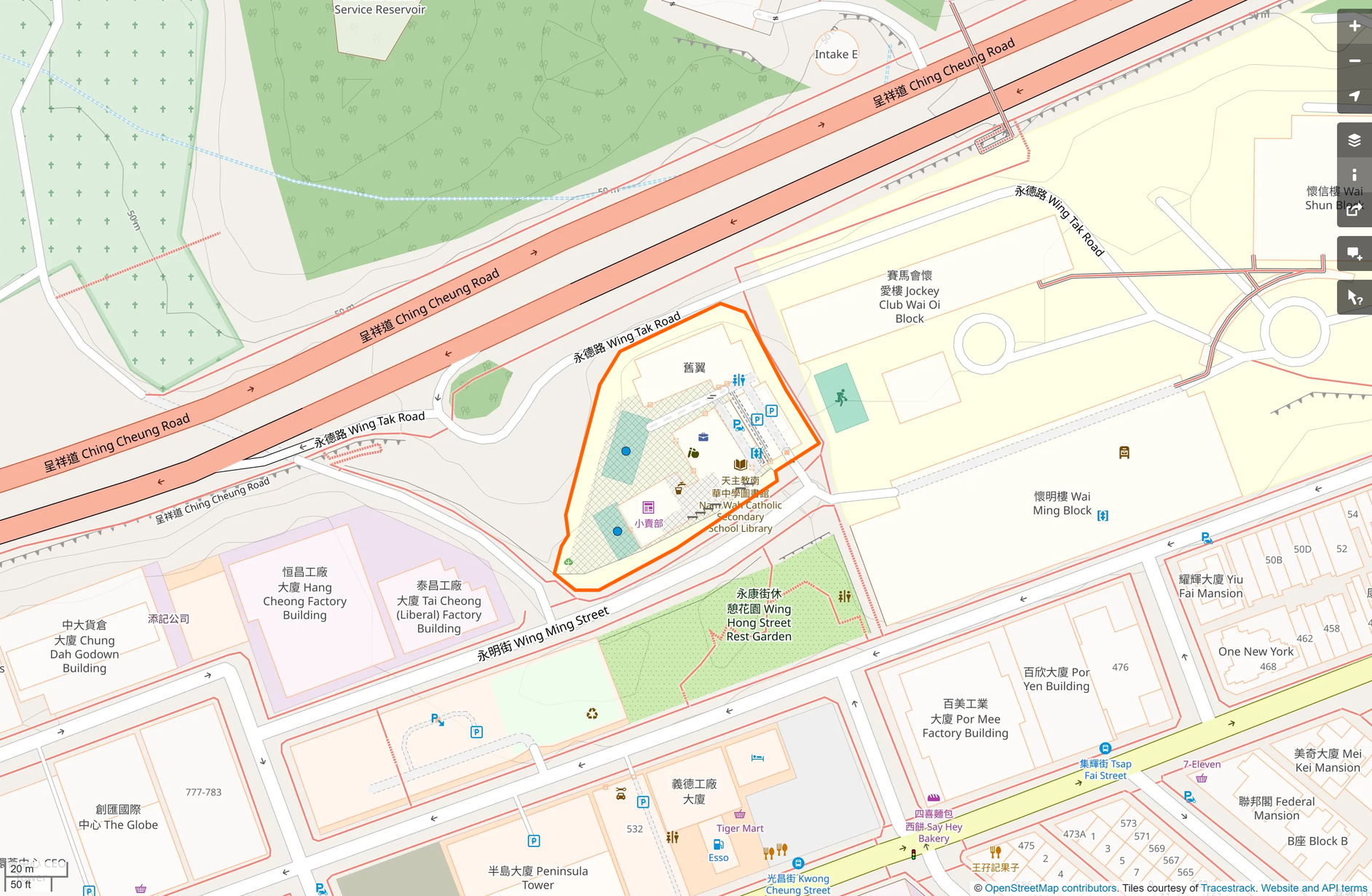 OSM: 天主教南華中學 Nam Wah Catholic Secondary School