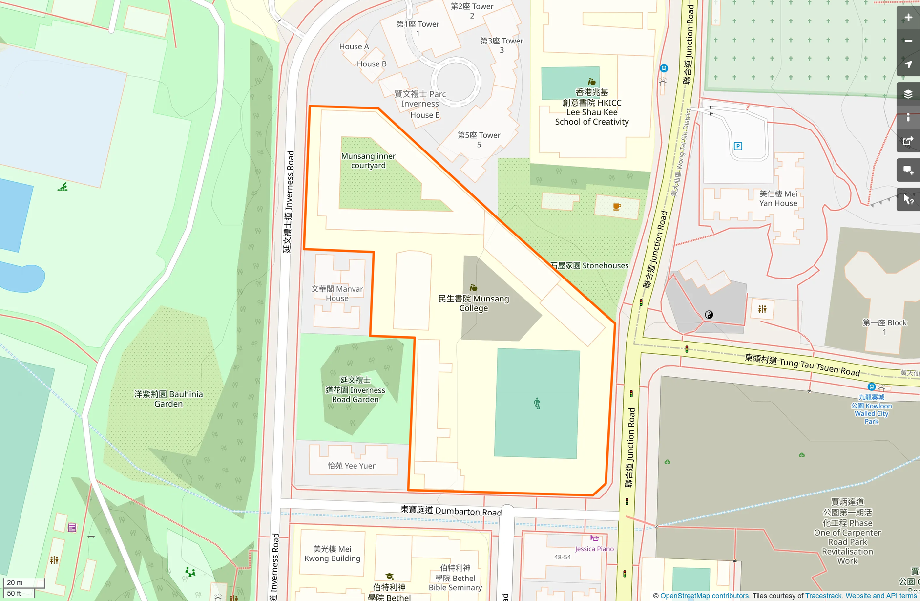 OSM: 民生書院 Munsang College