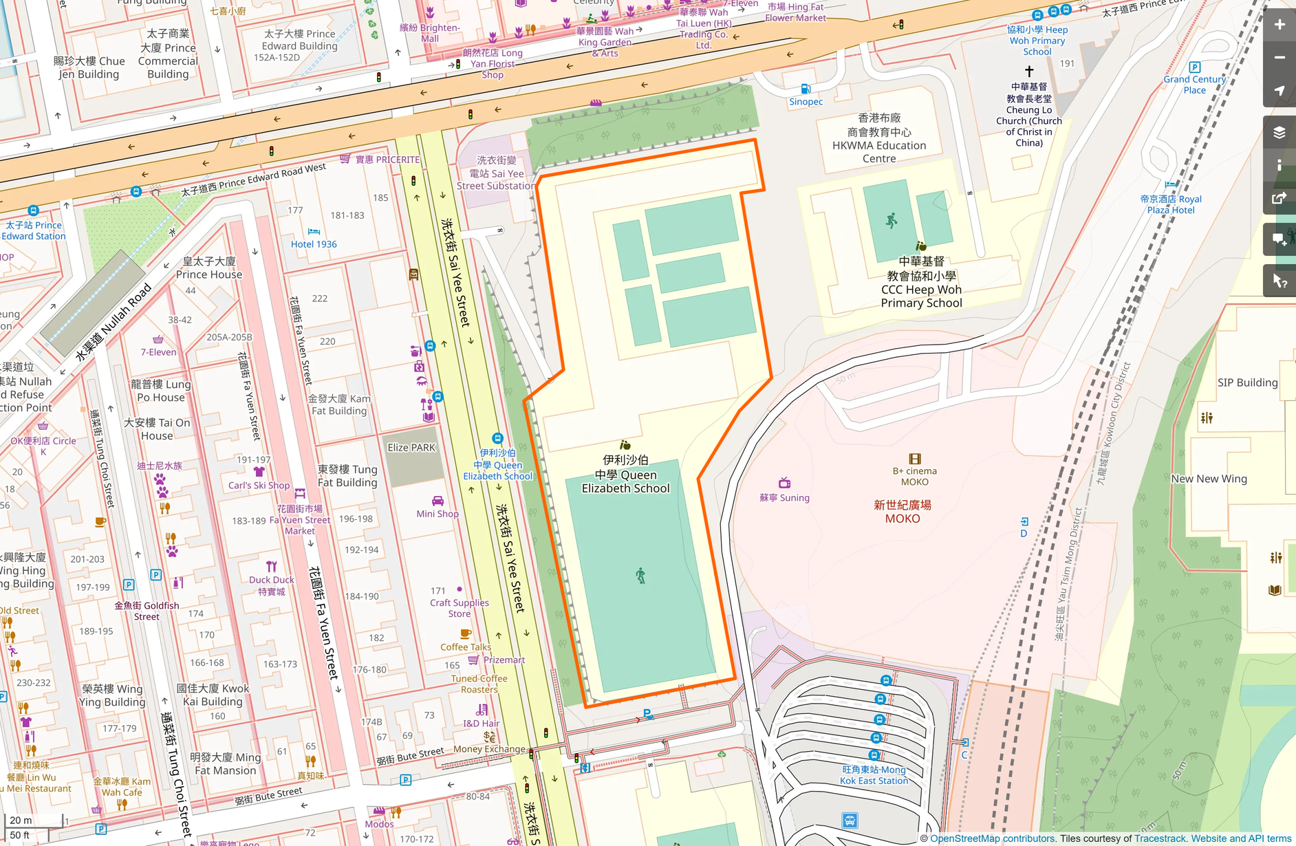 OSM: 伊利沙伯中學 Queen Elizabeth School