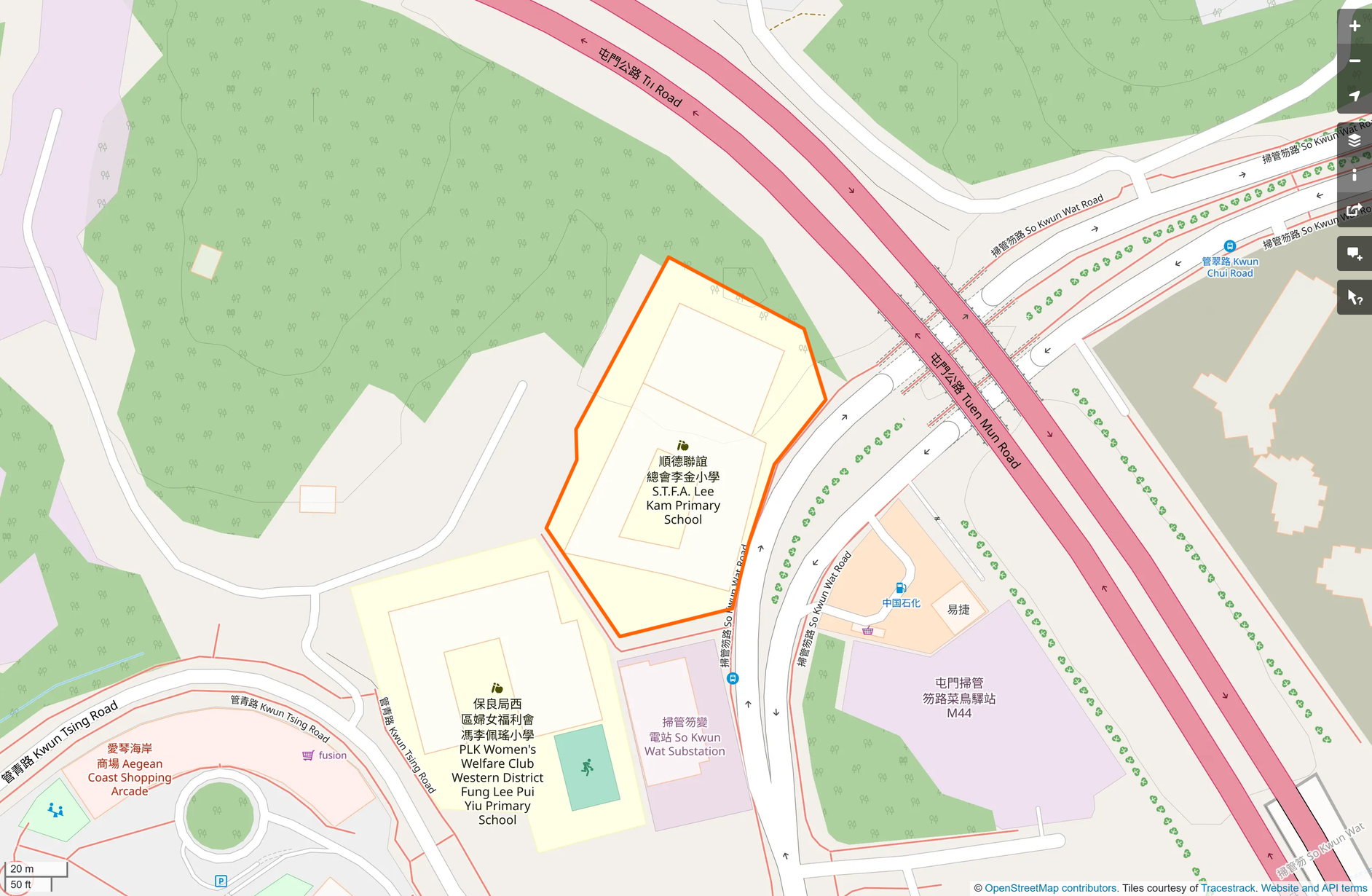 OSM: 順德聯誼總會李金小學 Shun Tak Fraternal Association Lee Kam Primary School