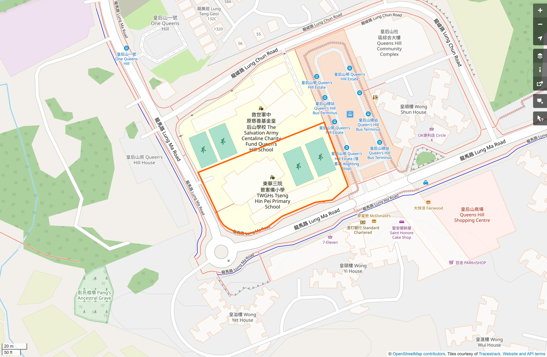 OSM: 東華三院曾憲備小學 TWGHs Tseng Hin Pei Primary School