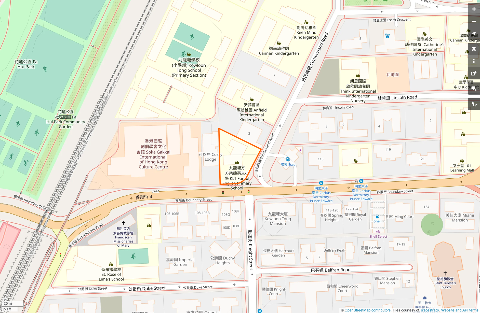 OSM: 九龍塘方方樂趣英文小學 KLT Funful English Primary School