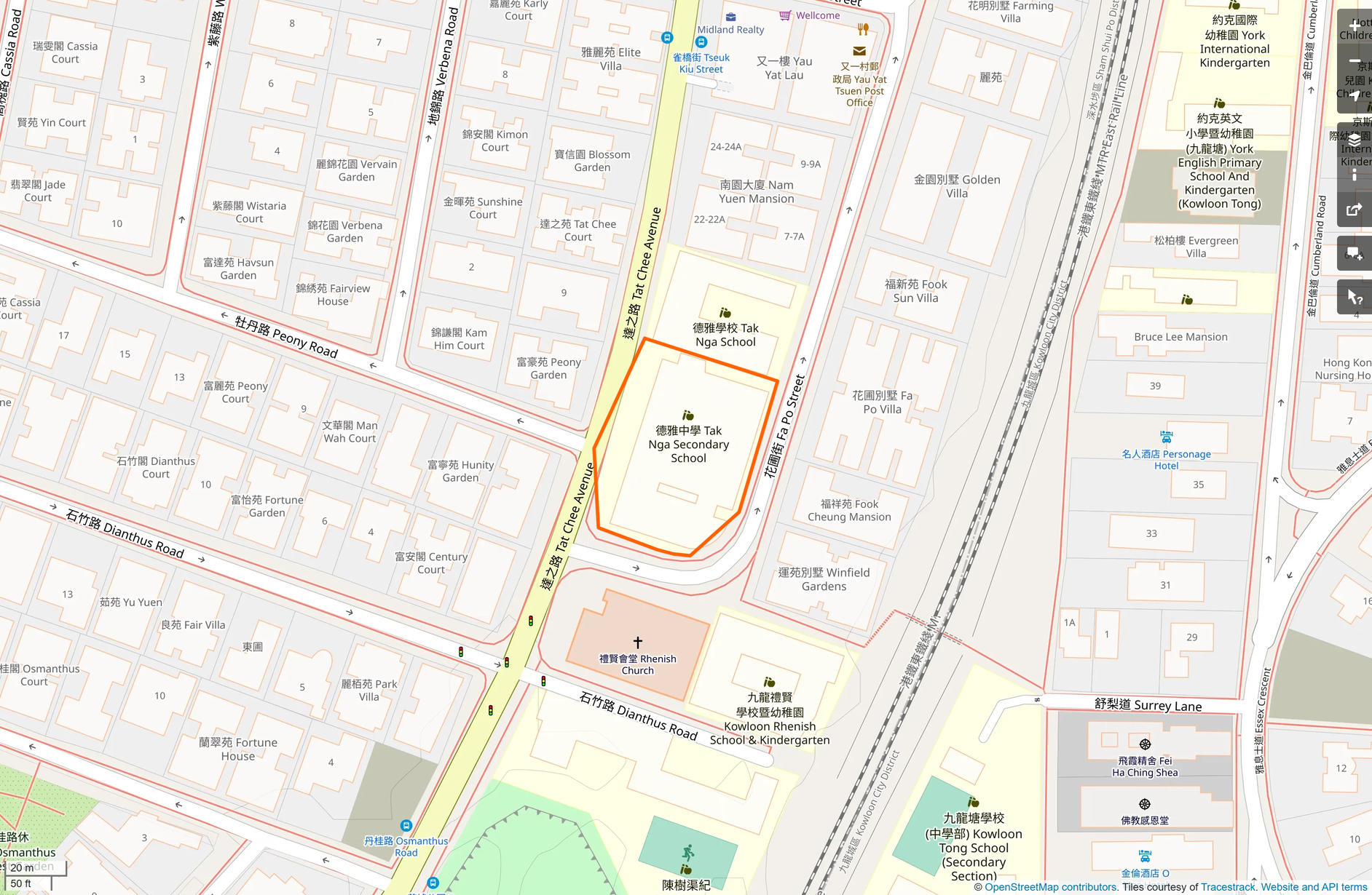 OSM: 德雅中學 Tak Nga Secondary School