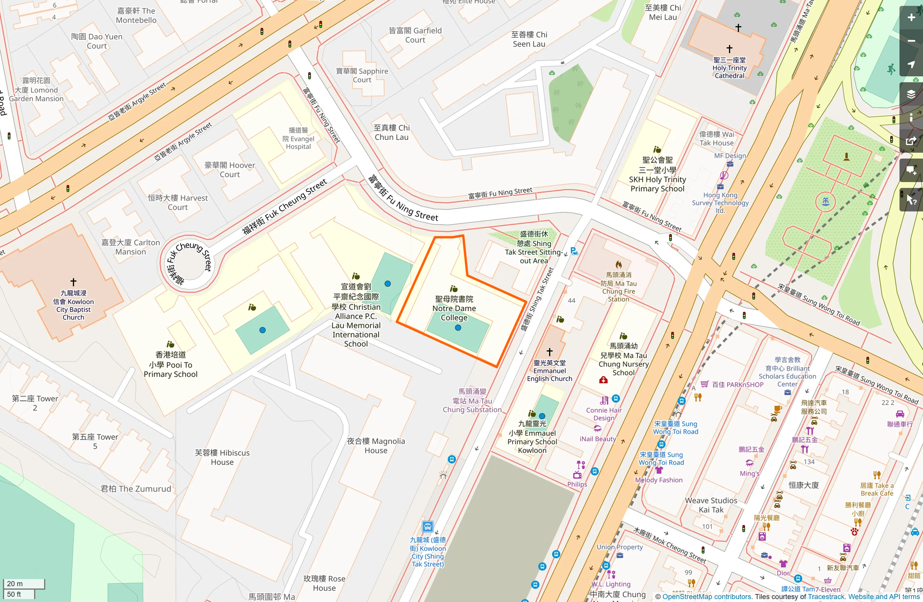 OSM: 獻主會聖母院書院 Notre Dame College