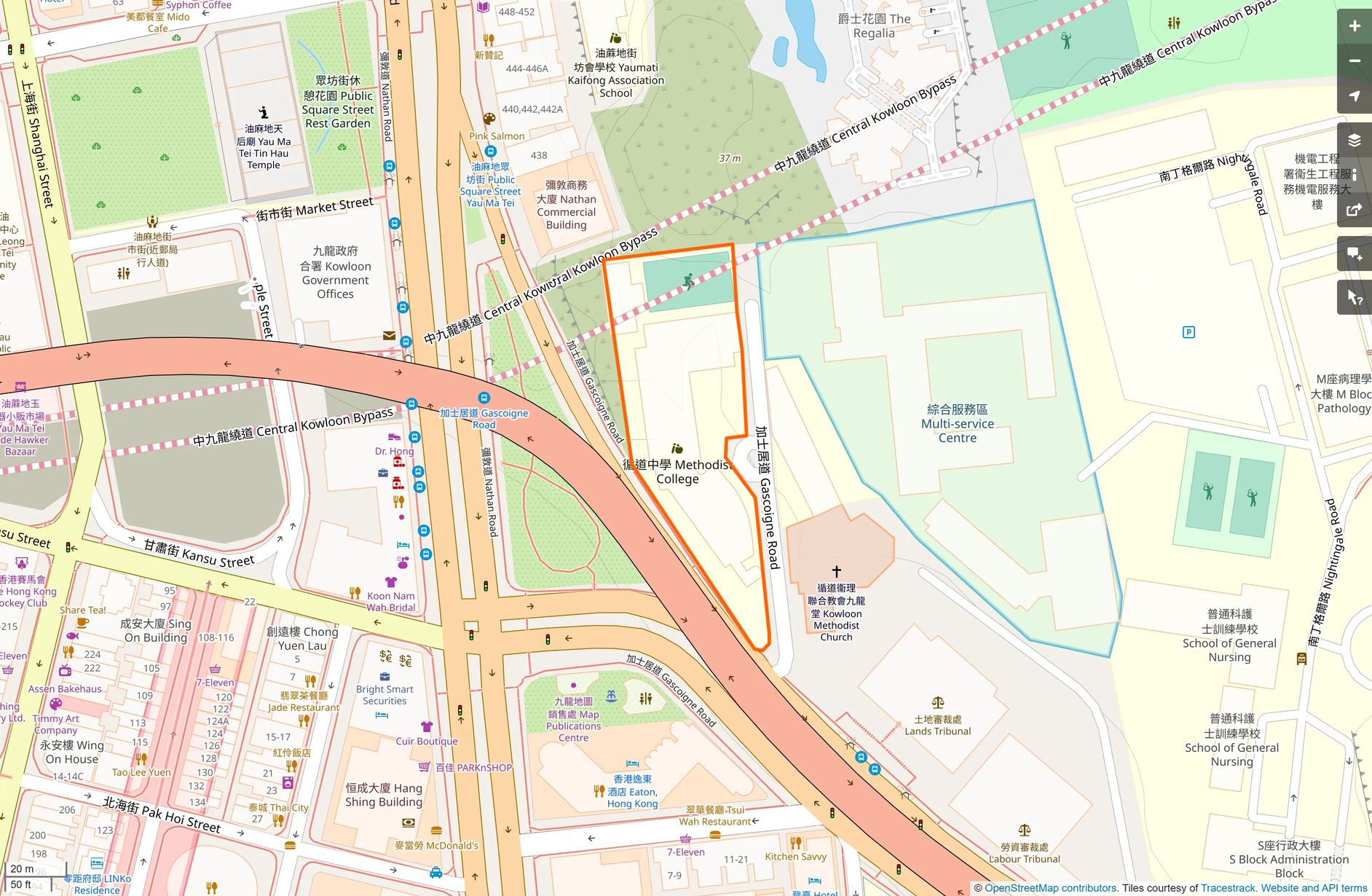 OSM: 循道中學 Methodist College