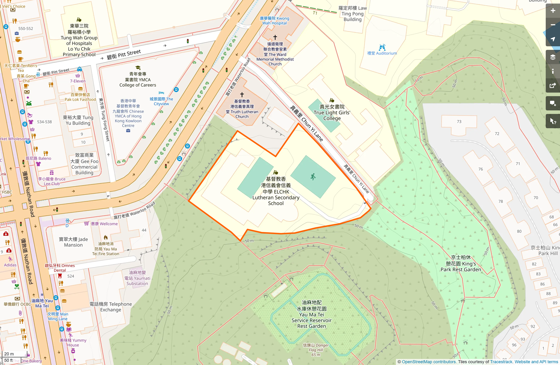 OSM: 基督教香港信義會信義中學 ELCHK Lutheran Secondary School