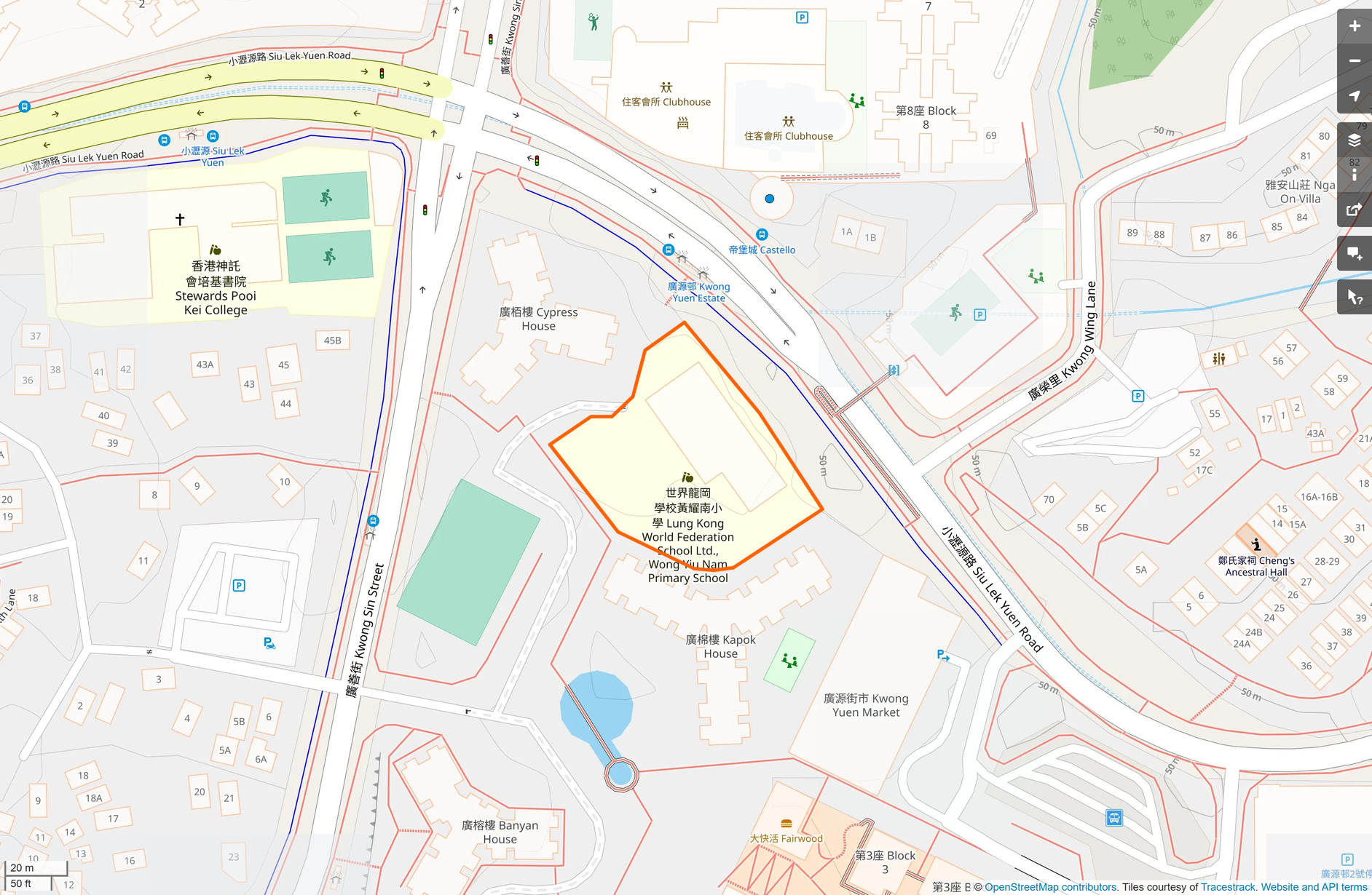 OSM: 世界龍岡學校黃耀南小學 LKWFSL Wong Yiu Nam Primary School