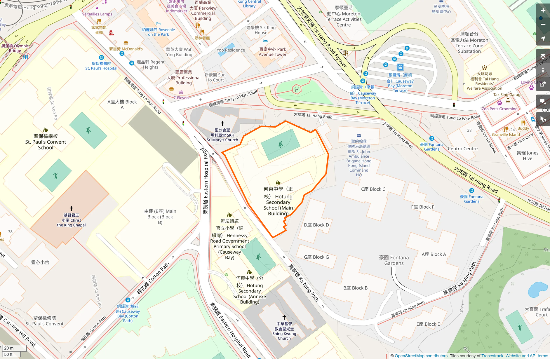 OSM: 何東中學 Hotung Secondary School