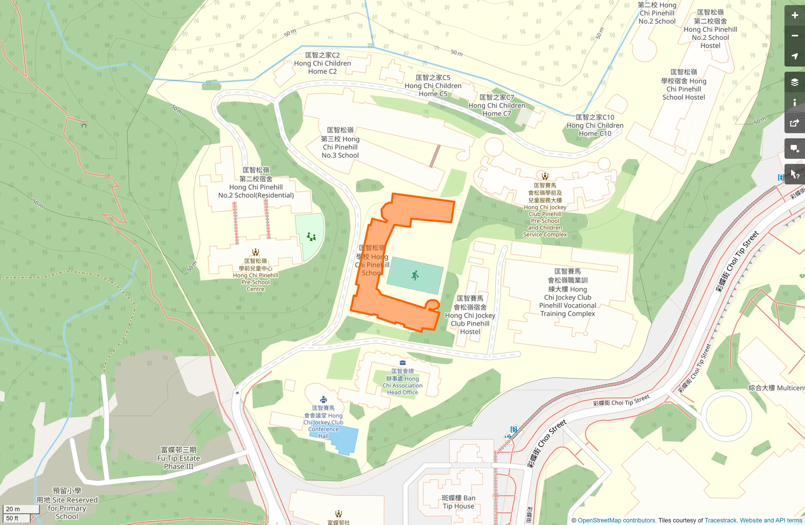 OSM: 匡智松嶺學校 Hong Chi Pinehill School