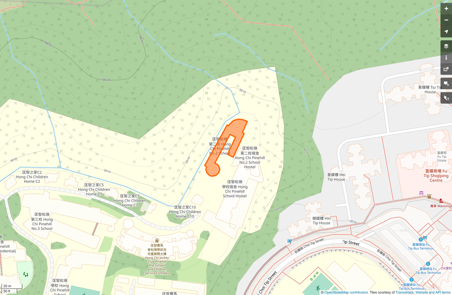 OSM: 匡智松嶺第二校 Hong Chi Pinehill No.2 School