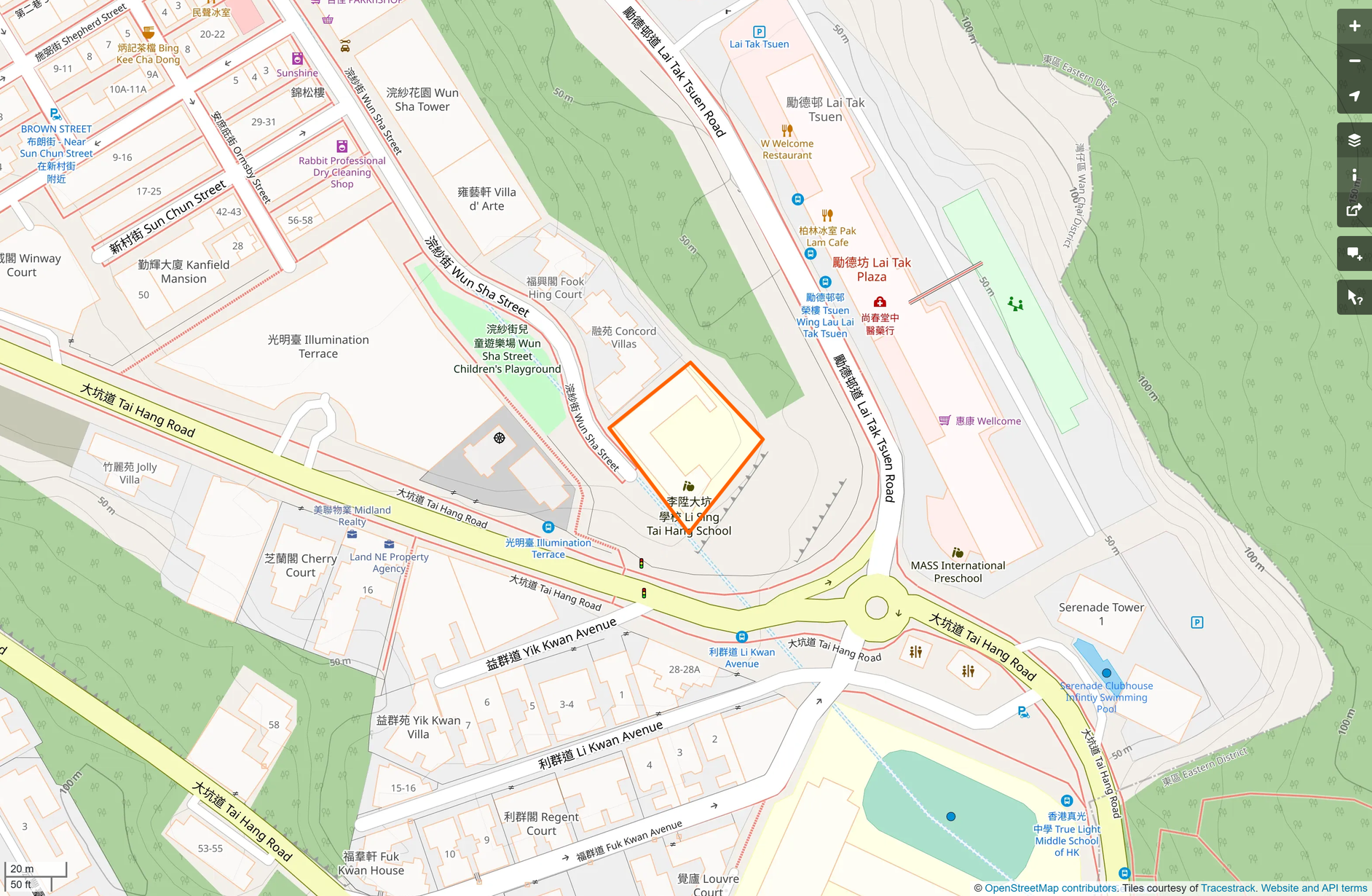 OSM: 李陞大坑學校 Li Sing Tai Hang School