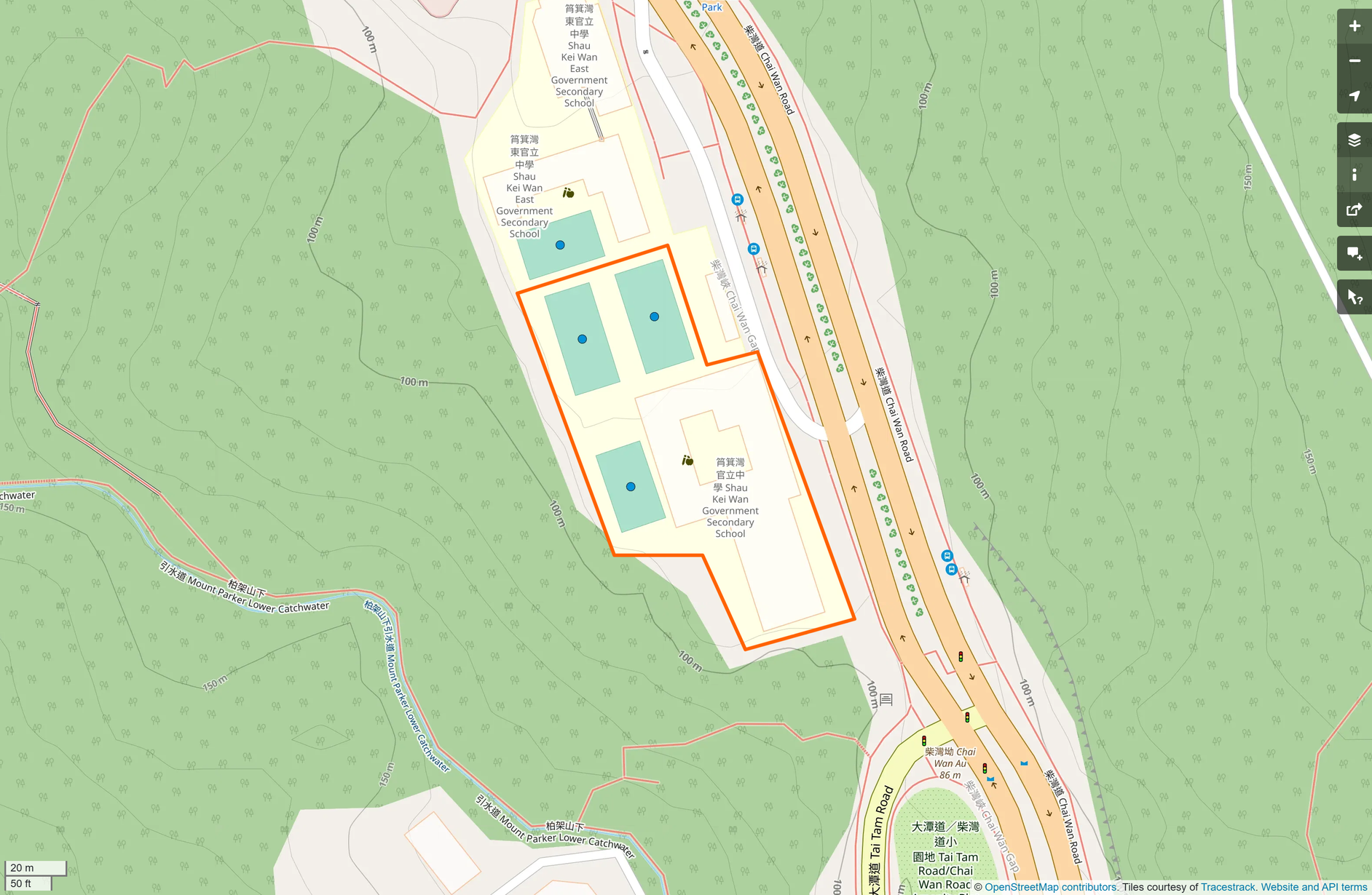OSM: 筲箕灣官立中學 Shau Kei Wan Government Secondary School
