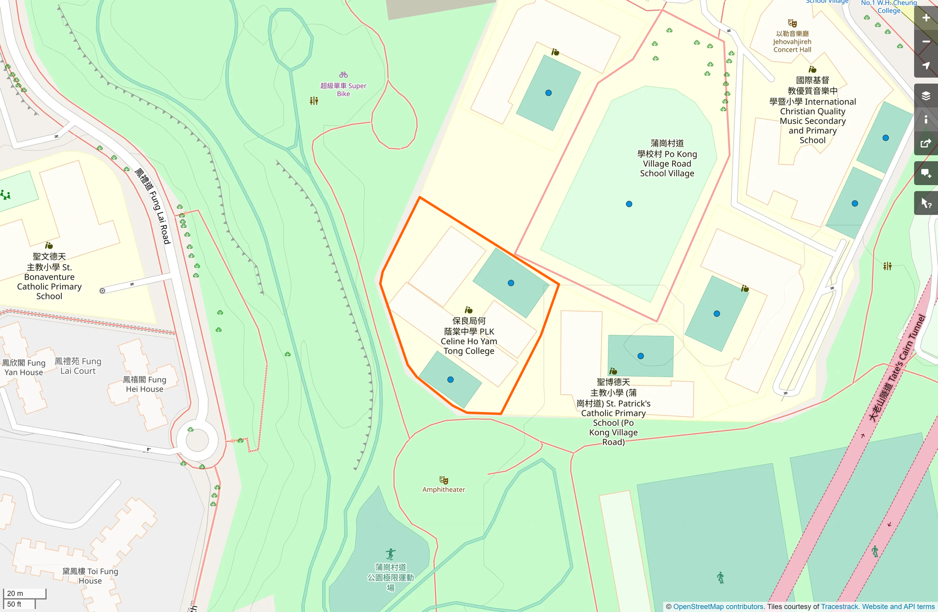 OSM: 保良局何蔭棠中學 PLK Celine Ho Yam Tong College