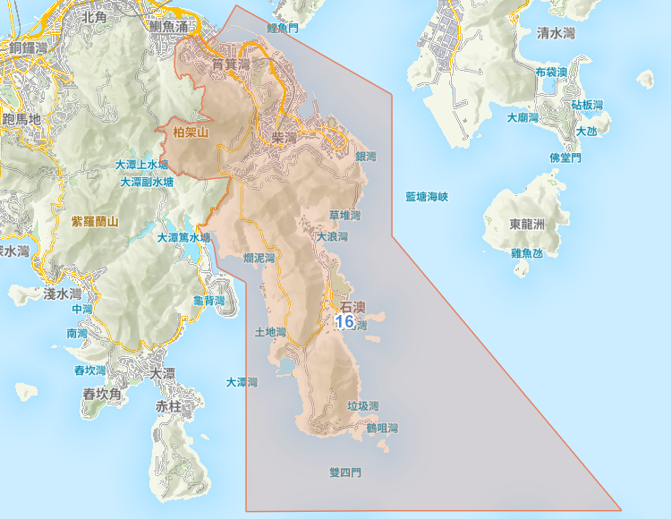 小學 16 校網覆蓋地圖