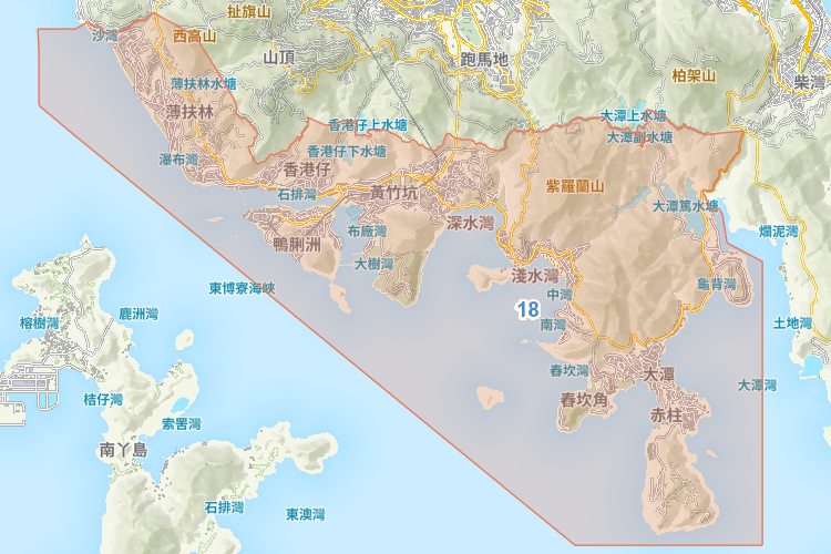 小學 18 校網覆蓋地圖
