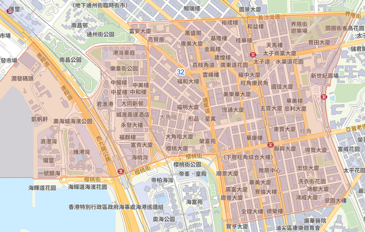 小學 32 校網覆蓋地圖