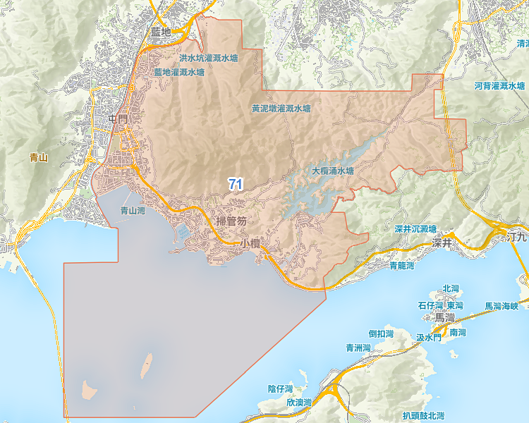 小學 71 校網覆蓋地圖