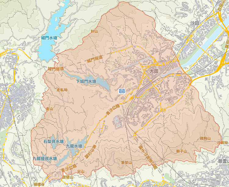 小學 88 校網覆蓋地圖