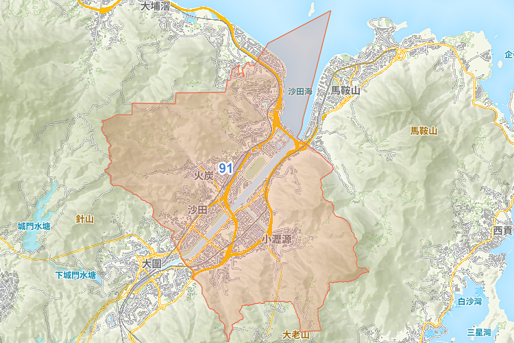 小學 91 校網覆蓋地圖