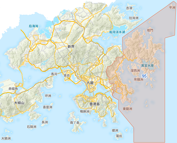 小學 95 校網覆蓋地圖