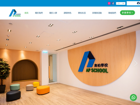 Website Screenshot of AP School