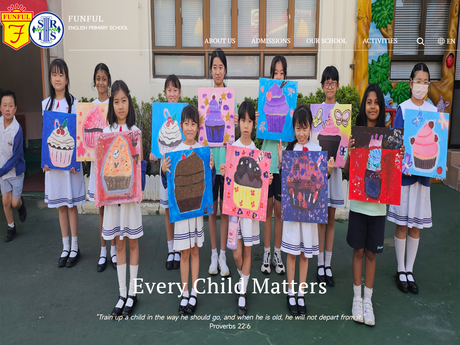 Website Screenshot of KLT Funful English Primary School