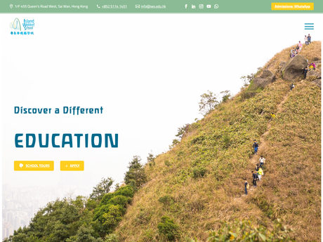 Website Screenshot of Island Waldorf School of Hong Kong