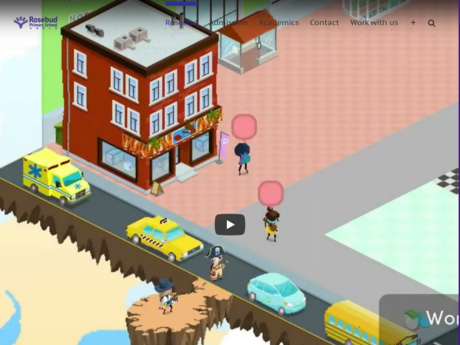 Website Screenshot of Rosebud Primary School